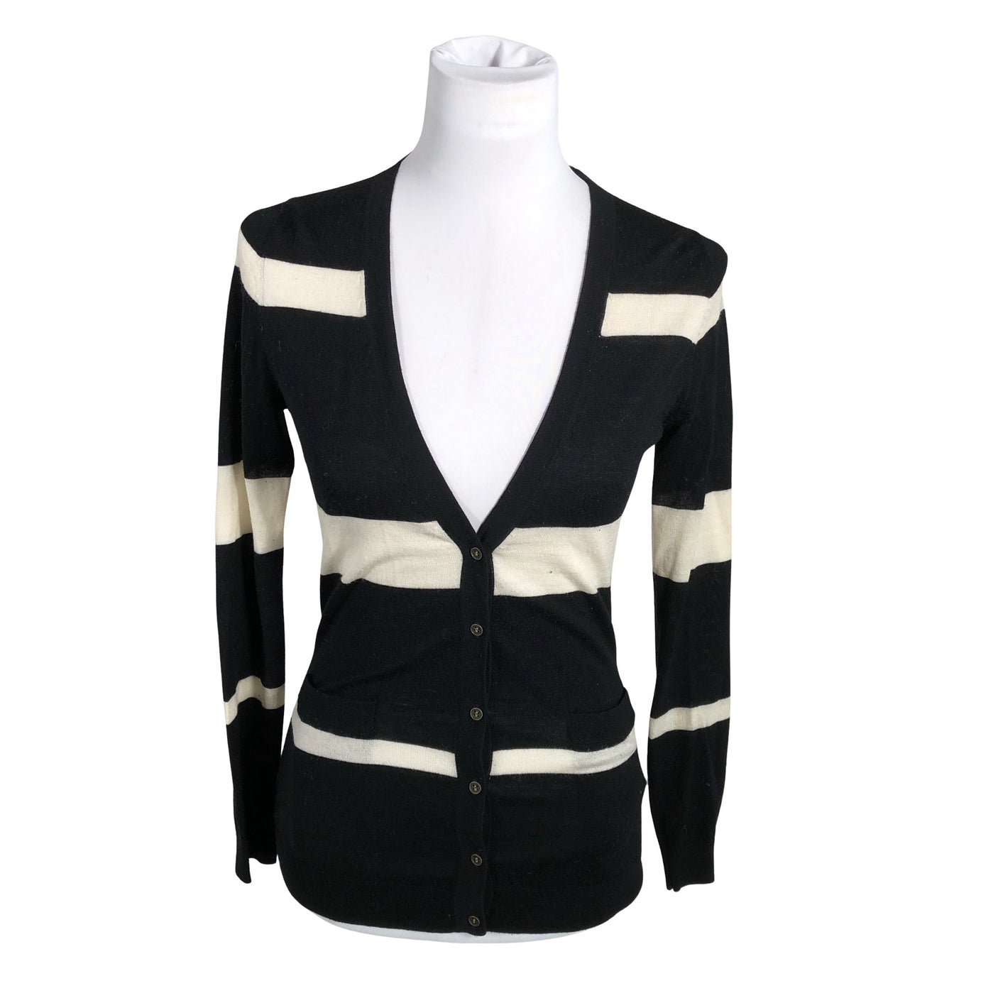 Unisex Massimo Dutti - Cardigan, size 36 - Black (1)