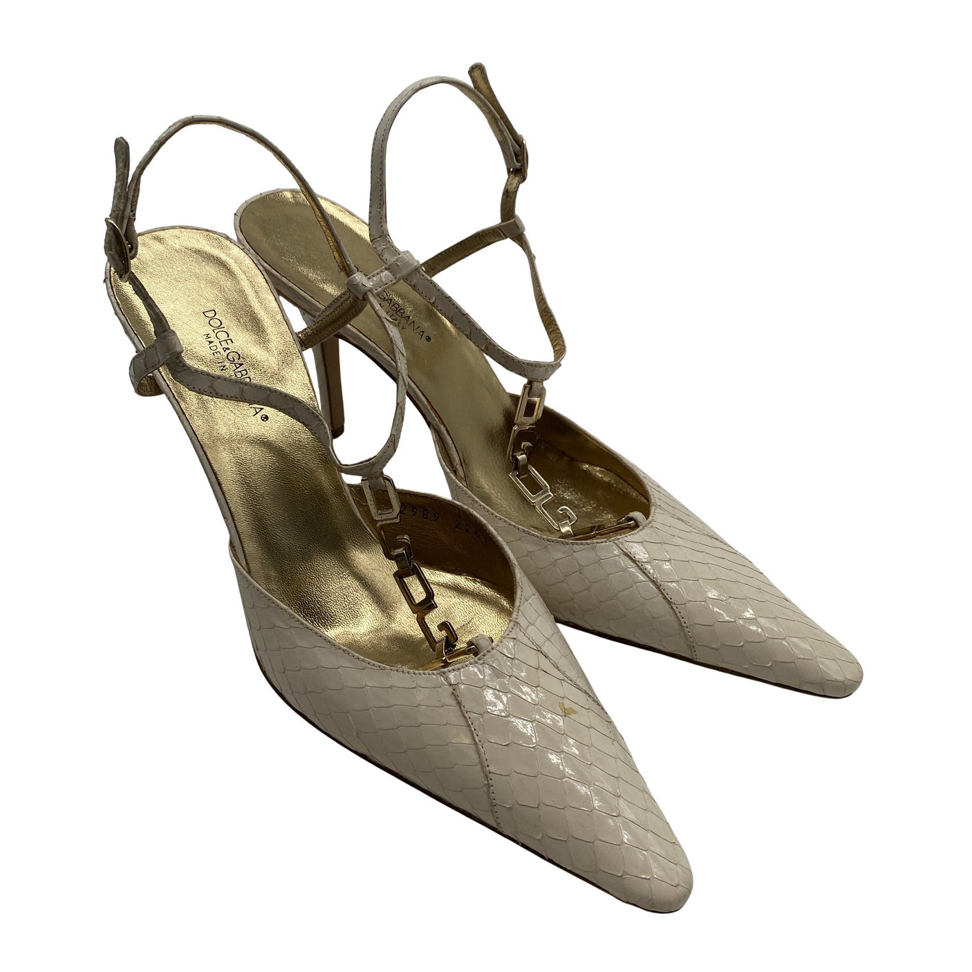 Unisex Dolce&Gabbana - High heels, size 38 - Beige (2)