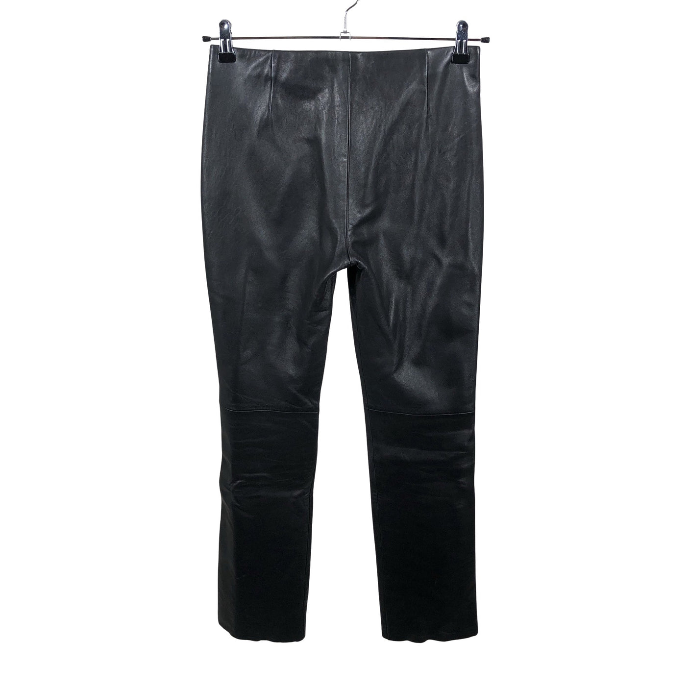 Unisex DKNY - Leather pants, size 36 - Black (2)