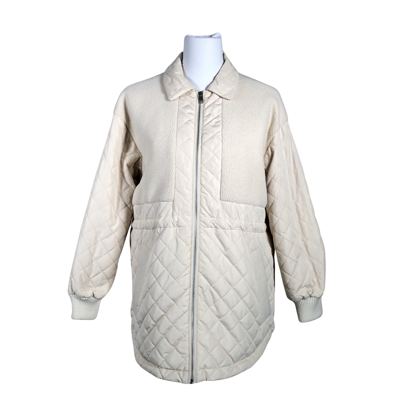Unisex Selected - Quilted jacket, size 36 - Beige (1)