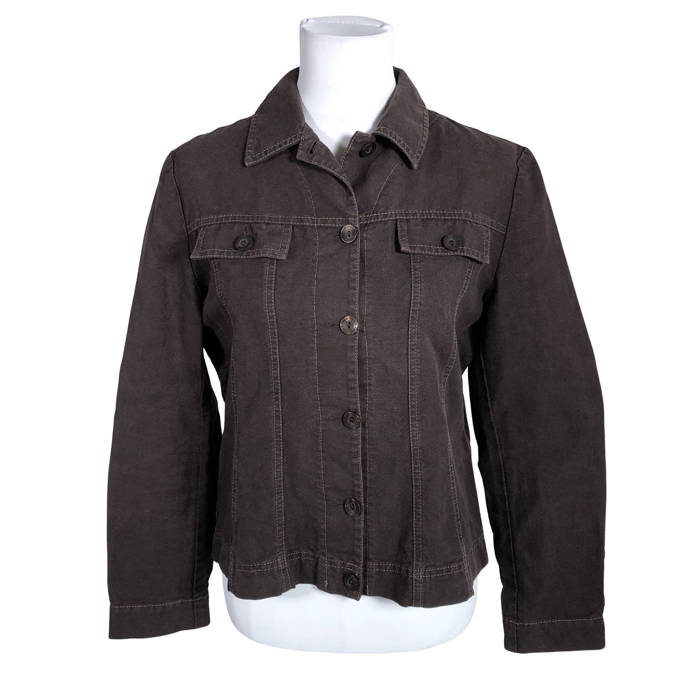Unisex Your Face - Denim jacket, size 40 - Brown (1)
