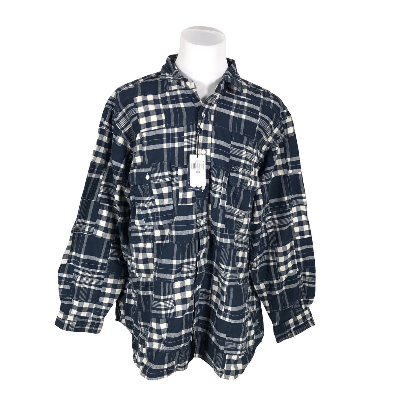Unisex Polo Ralph Lauren - Collared shirt, size XXXL - Blue (1)