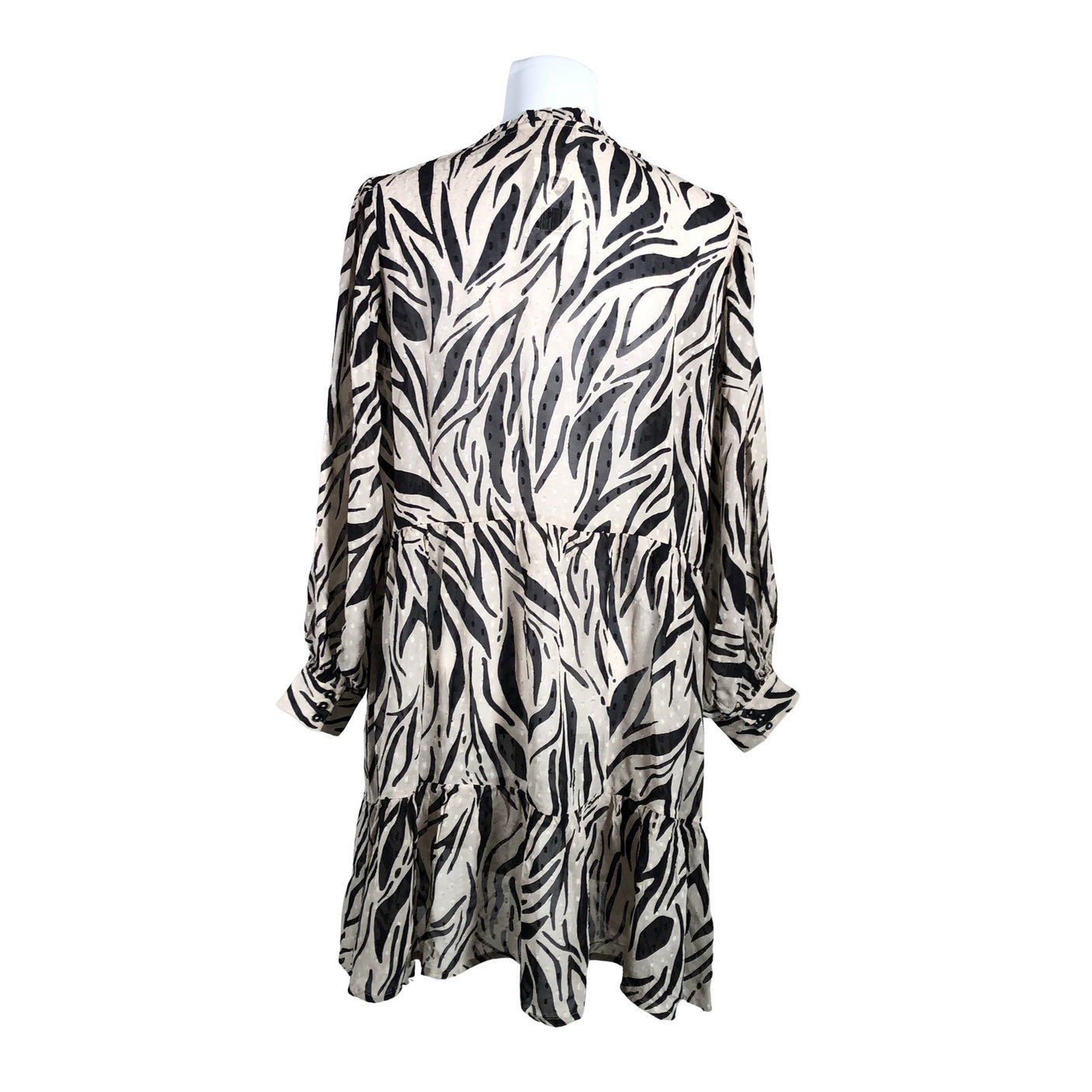 Unisex Part two - Schiffon tunic, size 40 - Black (2)