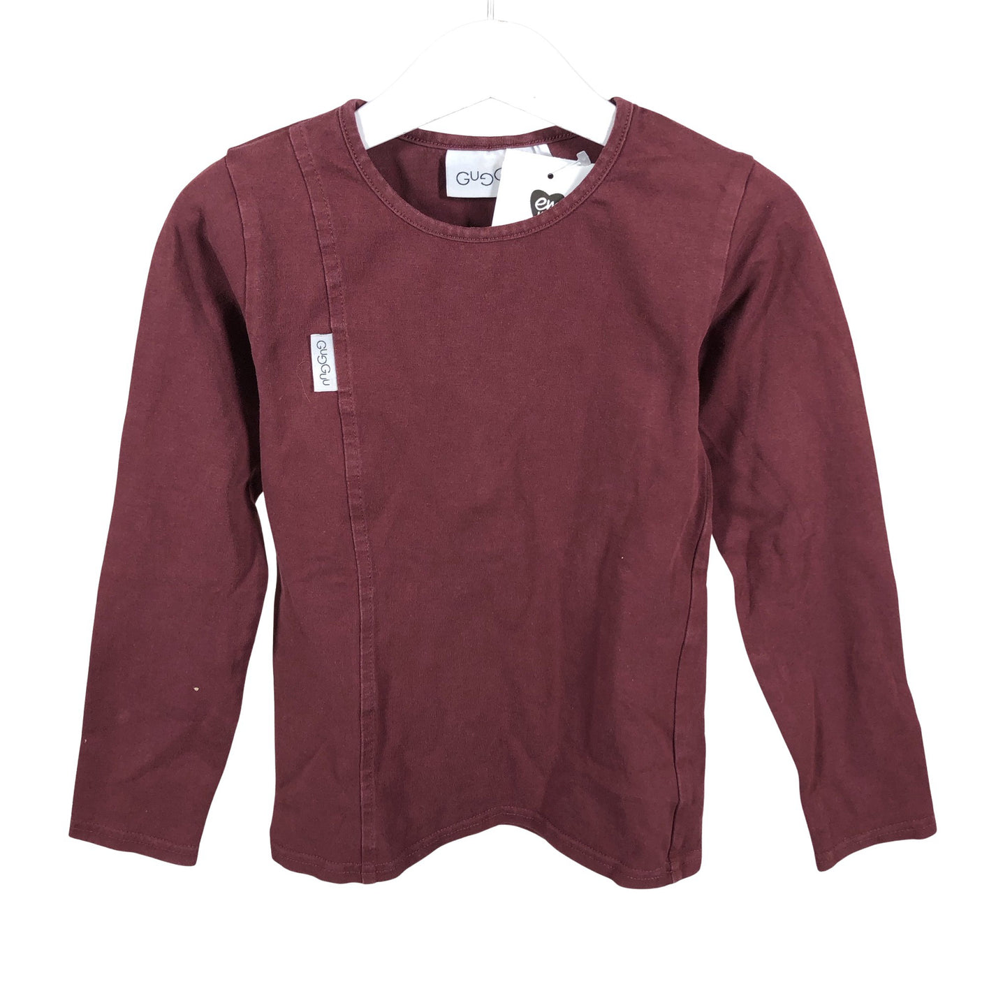 Unisex Gugguu - Tricot shirt, size 110 - 116 - Wine red (1)