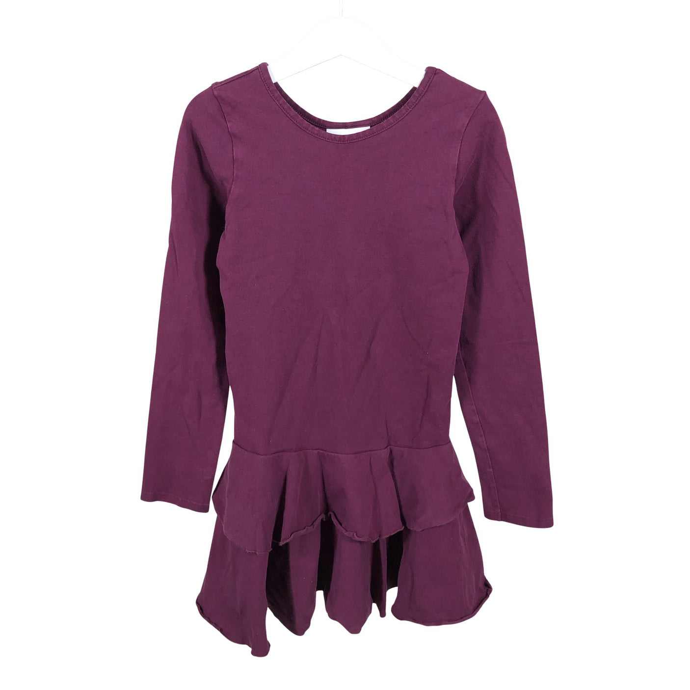 Unisex Gugguu - Tricot dress, size 128 - 134 - Wine red (1)