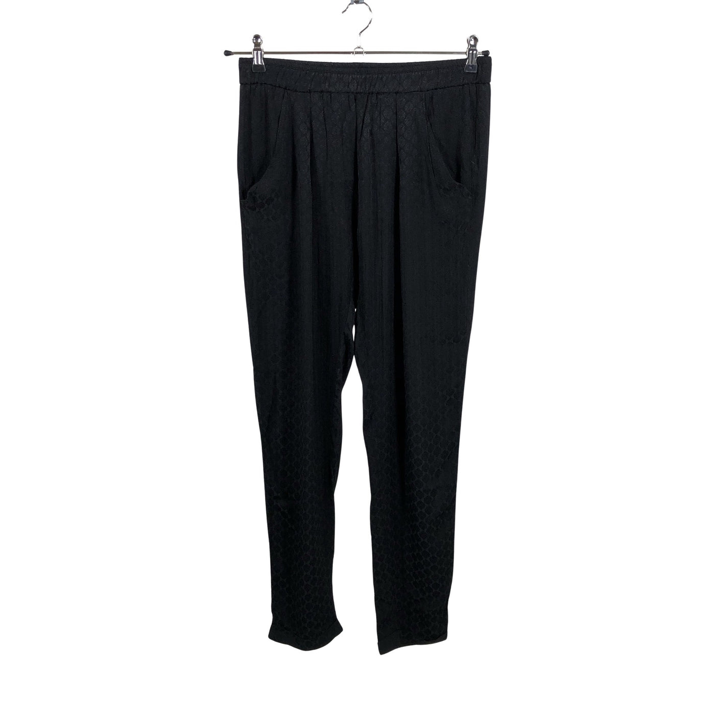 Unisex Uterqüe - Schiffon trousers, size 38 - Black (1)