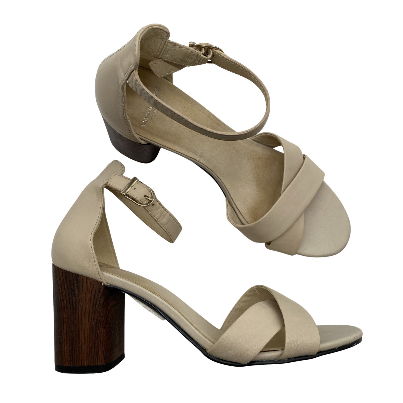 Unisex Vagabond - Heeled sandals, size 40 - Beige (1)