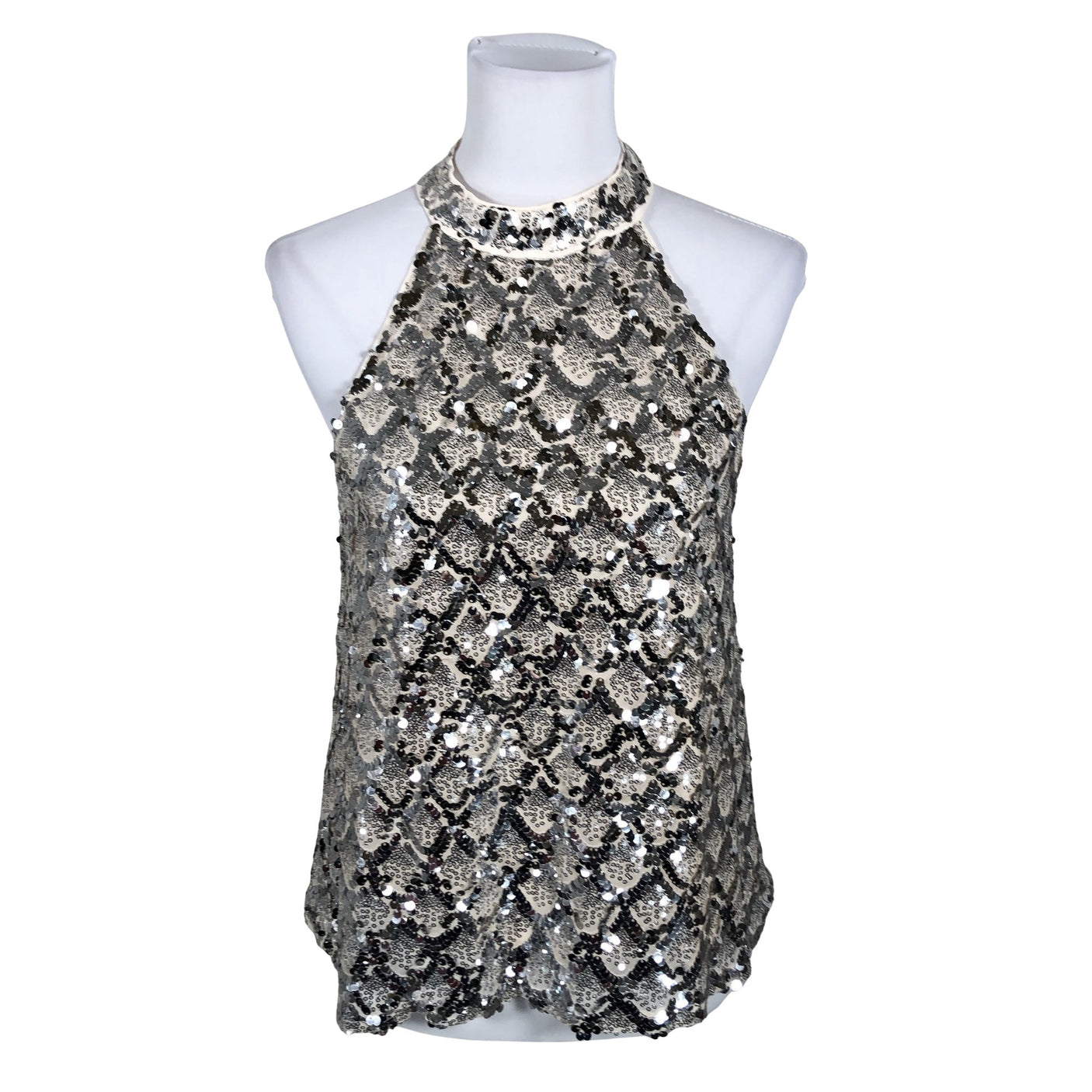 Unisex Lipsy London - Party top, size 40 - Beige (1)