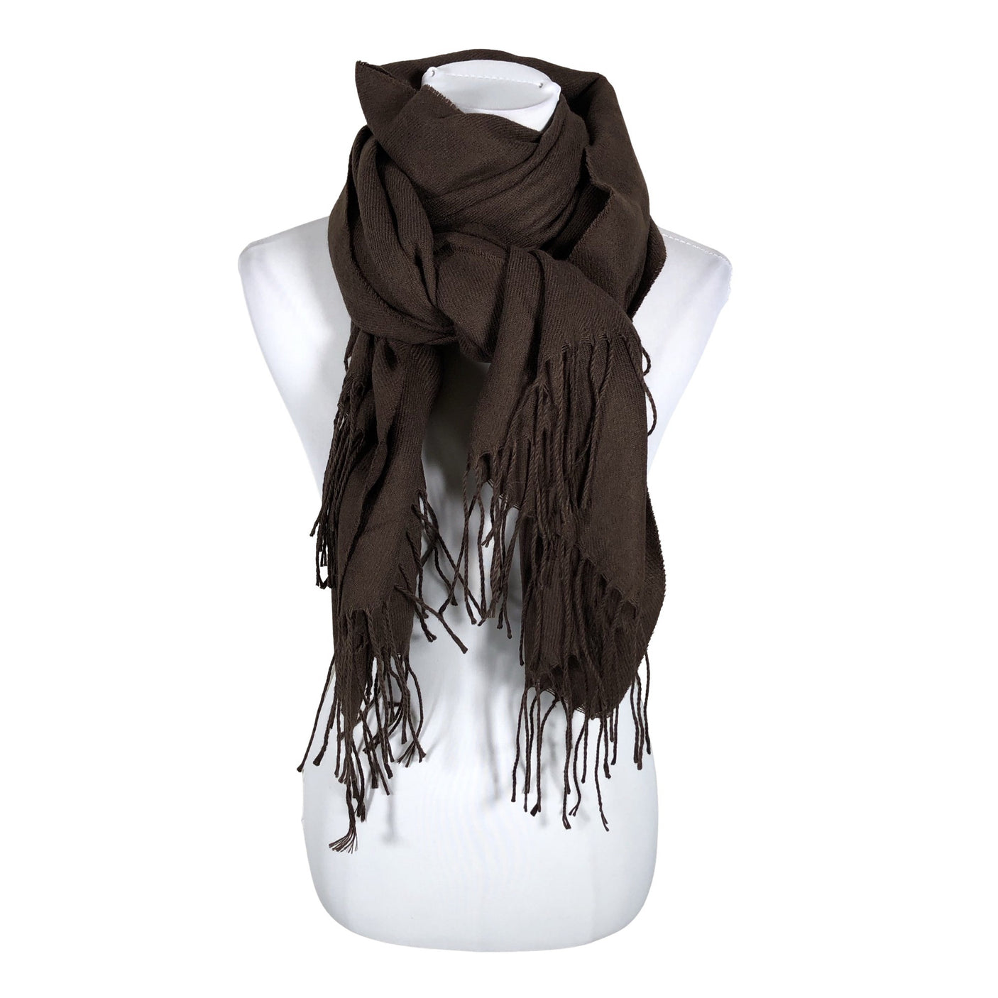 Unisex Solid - Scarf, size Maxi - Brown (1)