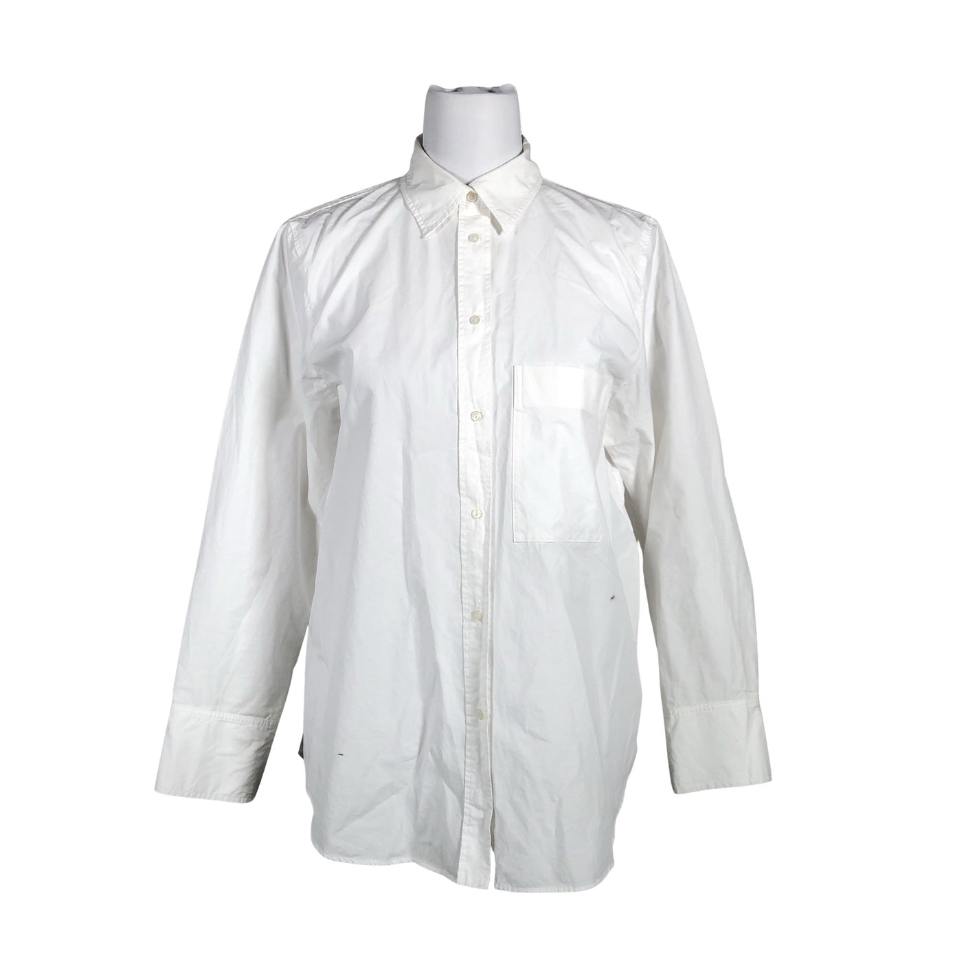 Unisex Massimo Dutti - Collared shirt, size 38 - White (1)