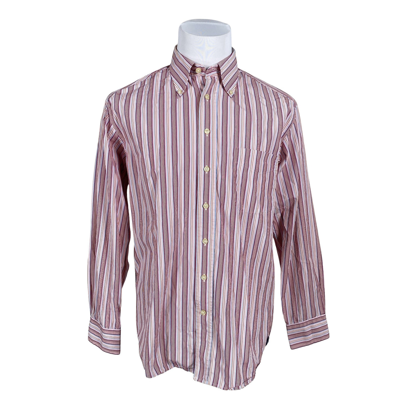 Unisex Gant - Collared shirt, size L - Wine red (1)