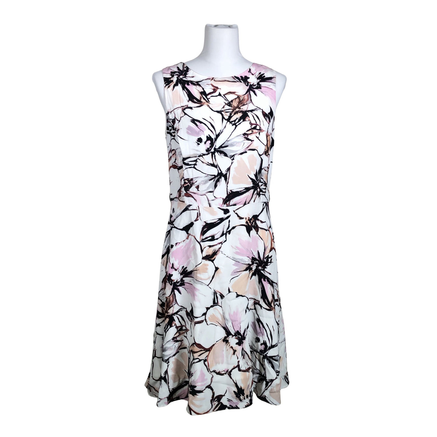 Unisex Your Face - Schiffon dress, size 40 - White (1)