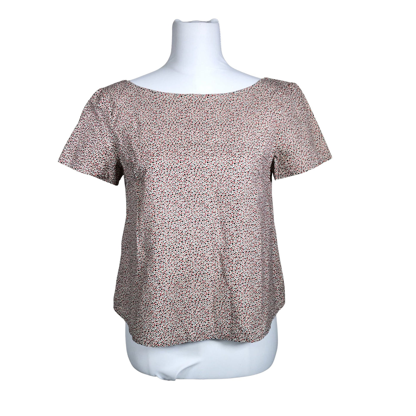 Unisex Handmade - Short-sleeved blouse, size 38 - Natural white (1)
