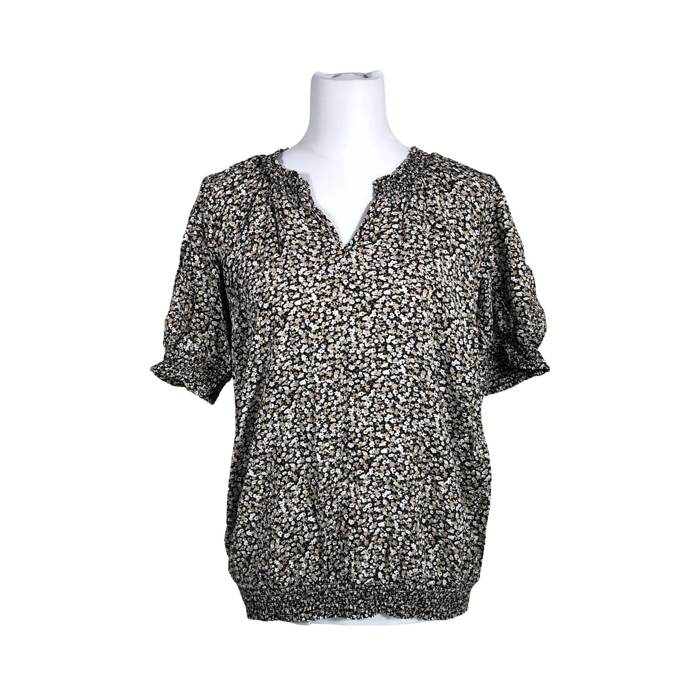 Unisex Free Quent - Short-sleeved blouse, size 40 - Black (1)