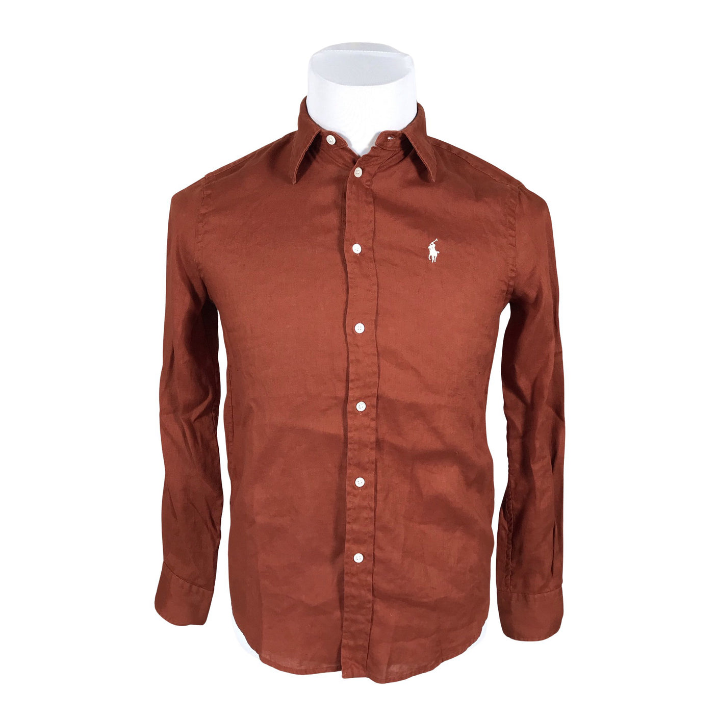 Unisex Polo Ralph Lauren - Collared shirt, size XS - Brown (1)