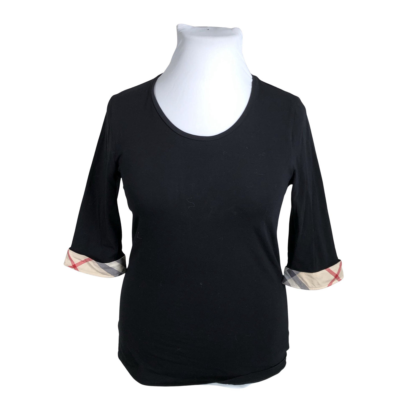 Unisex Burberry Brit - Tricot shirt, size 38 - Black (1)