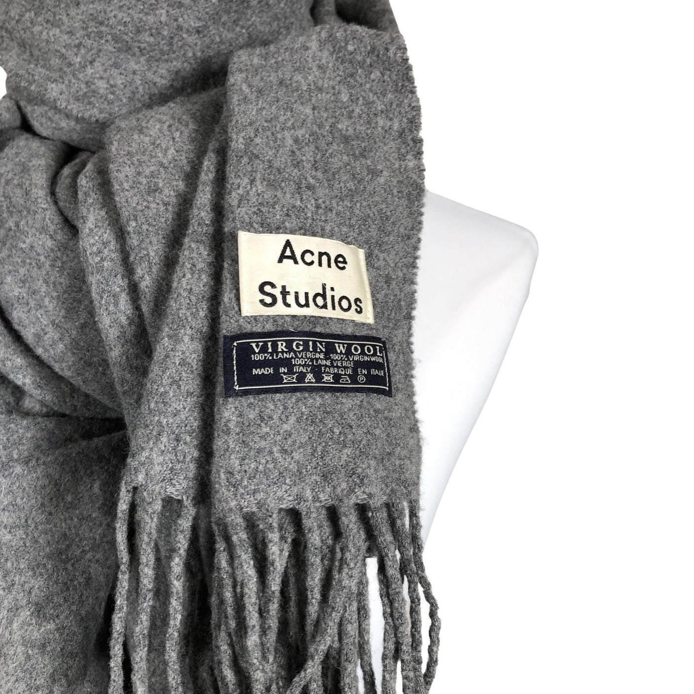 Unisex Acne Studios - Scarf, size Ei kokoa - Gray (2)