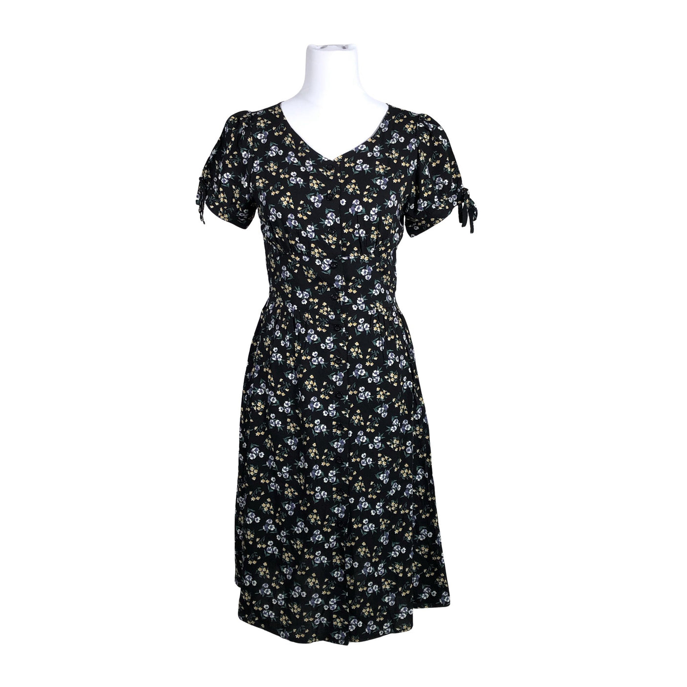 Unisex Voodoo Vixen - Schiffon dress, size 36 - Black (1)