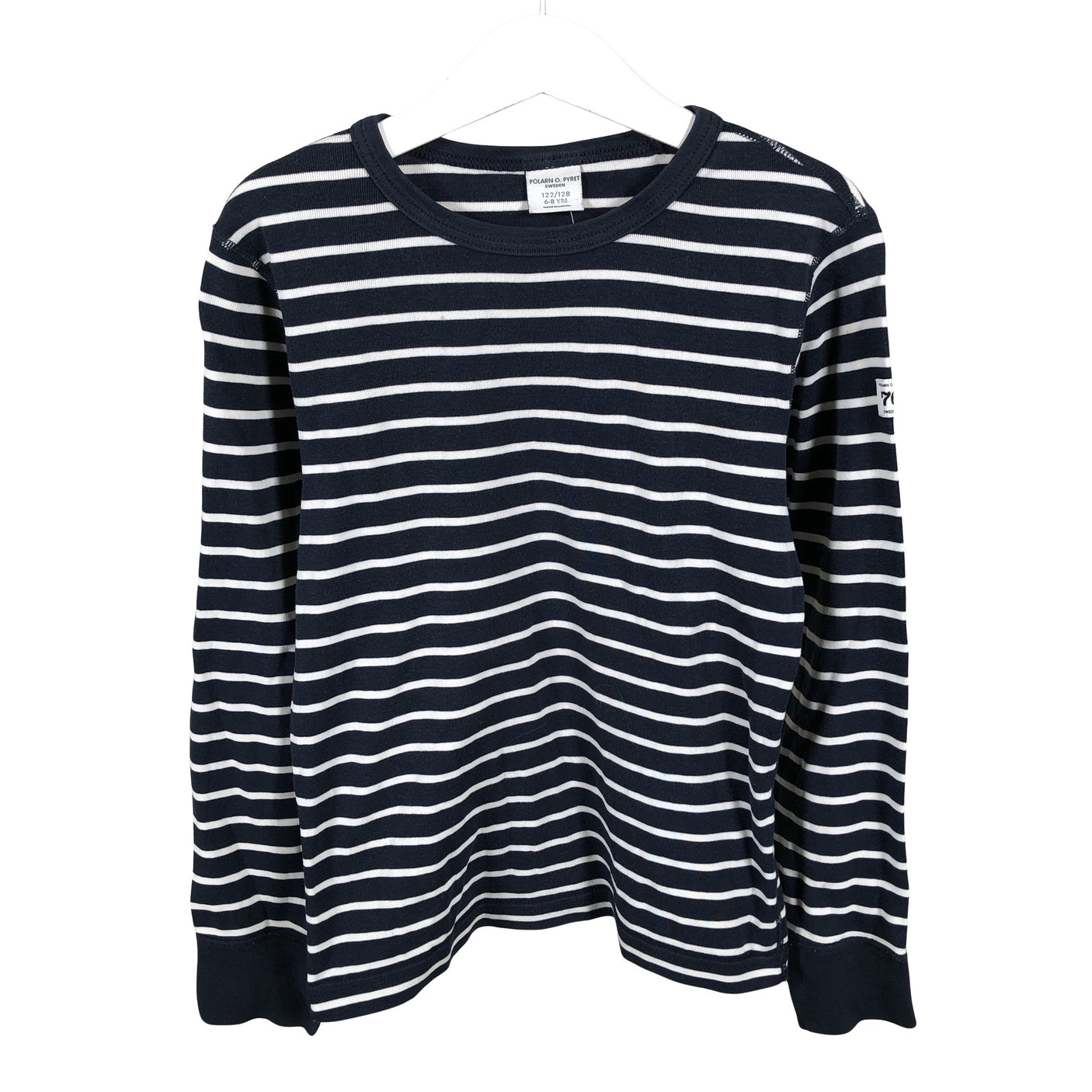 Unisex Polarn O. Pyret - Tricot shirt, size 122 - 128 - Blue (1)