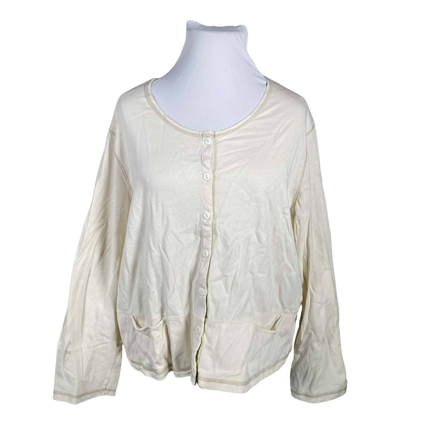 Unisex Gudrun Sjöden - Tricot shirt, size 52 - Natural white (1)