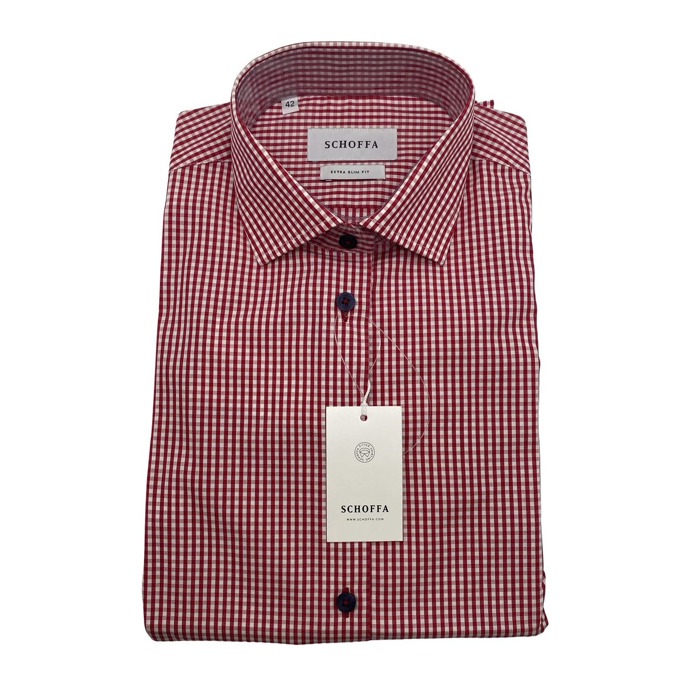 Unisex Schoffa - Collared shirt, size L - Red (1)