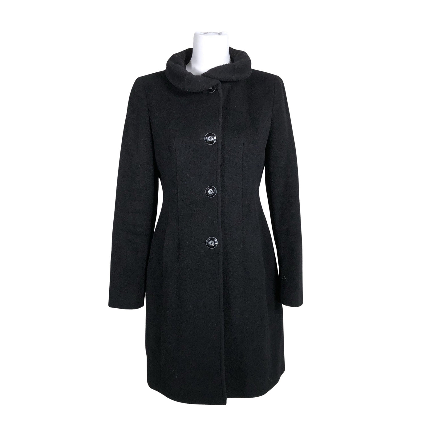 Unisex Manuela Conti - Wool coat, size 36 - Black (1)
