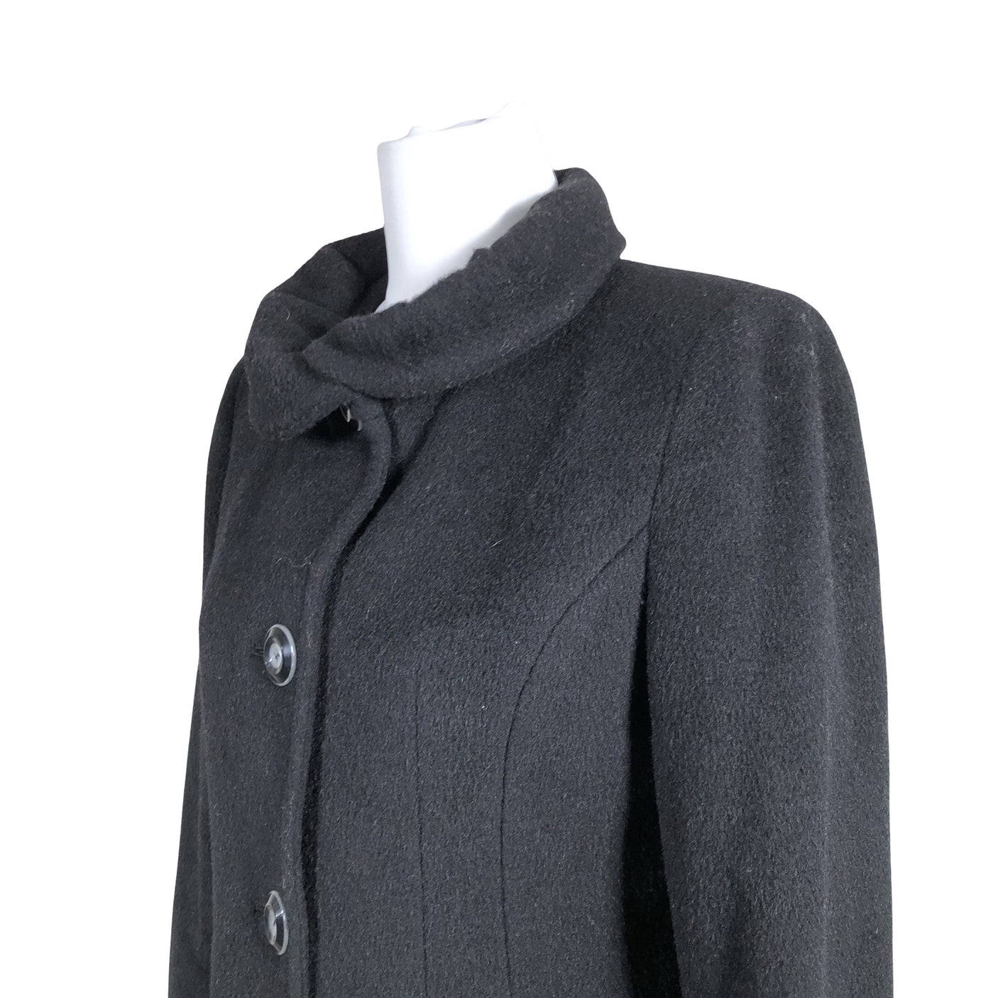 Unisex Manuela Conti - Wool coat, size 36 - Black (2)