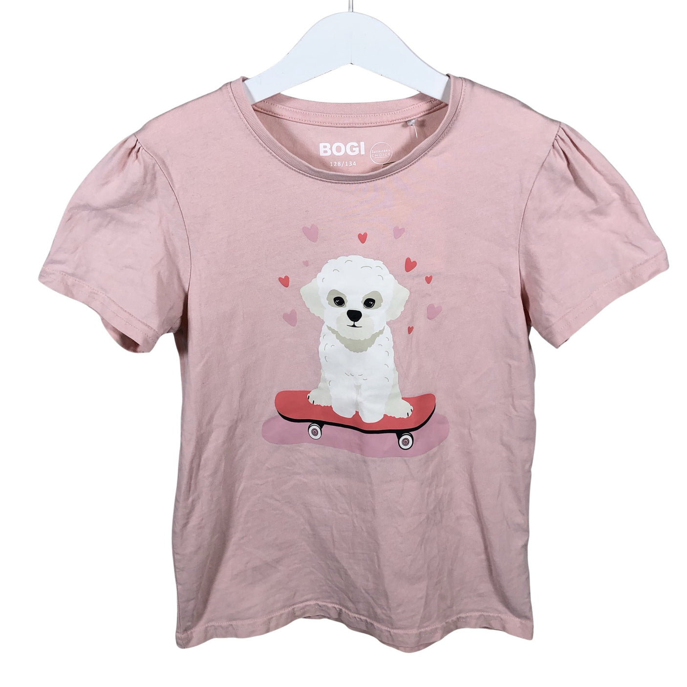 Unisex Bogi - T-shirt, size 128 - 134 - Light pink (1)
