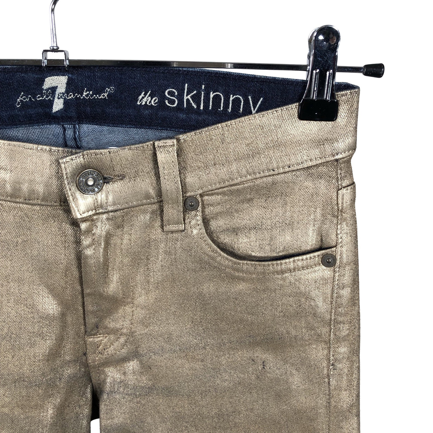 Unisex 7 for all mankind - Jeans, size W27 - Gold (3)