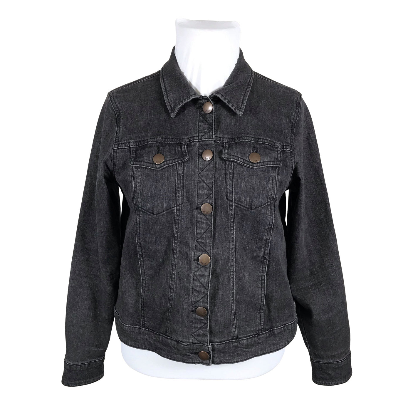 Unisex Zizzi - Denim jacket, size 42 - Gray (1)