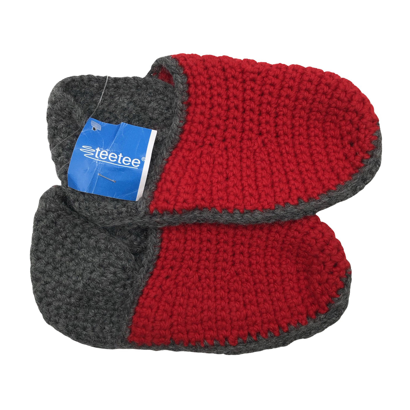 Unisex Handmade - Wool socks, size 39 - Red (1)