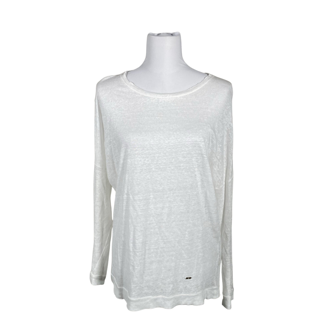 Unisex Massimo Dutti - Tricot shirt, size 38 - White (1)