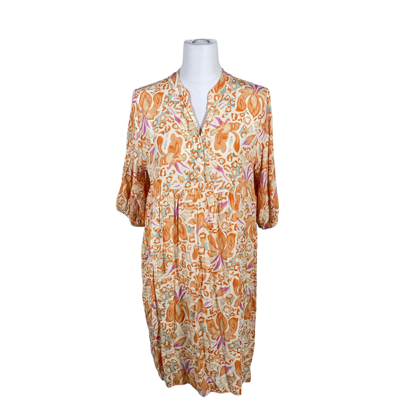 Unisex Peura - Schiffon dress, size 40 - Orange (1)