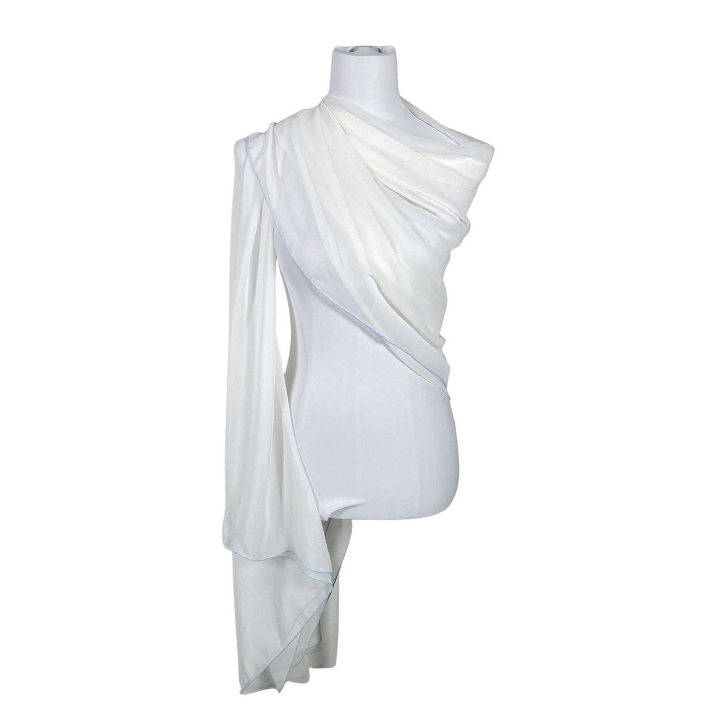 Unisex Handmade - Scarf, size Maxi - White (2)