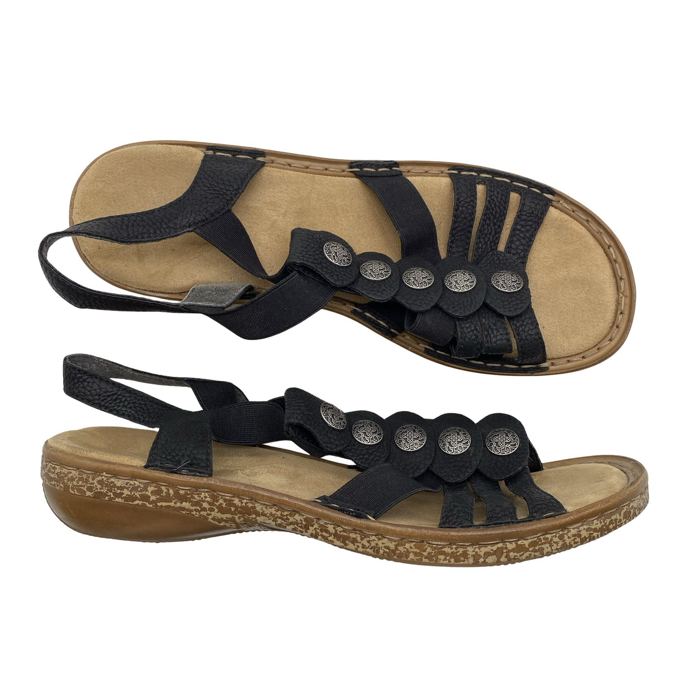 Unisex Rieker - Sandals, size 41 - Black (1)