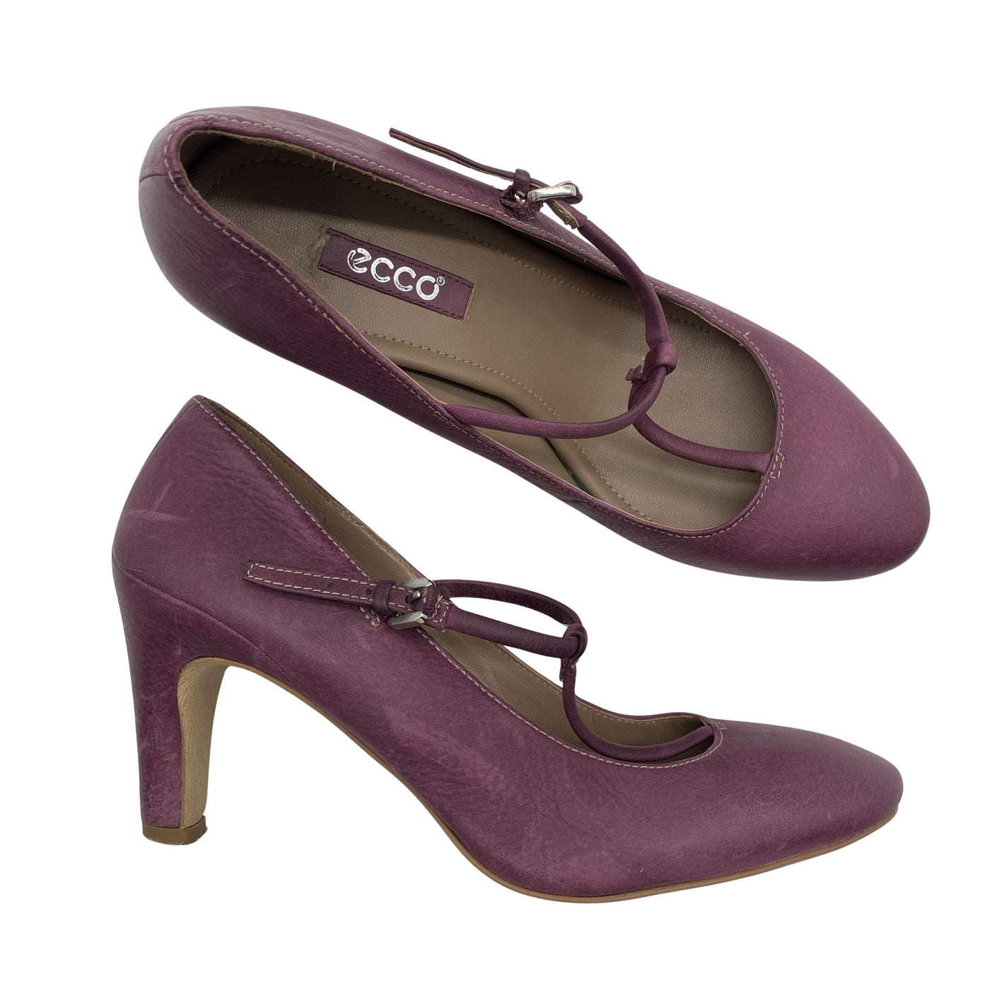 Unisex Ecco - High heels, size 39 - Violet (1)