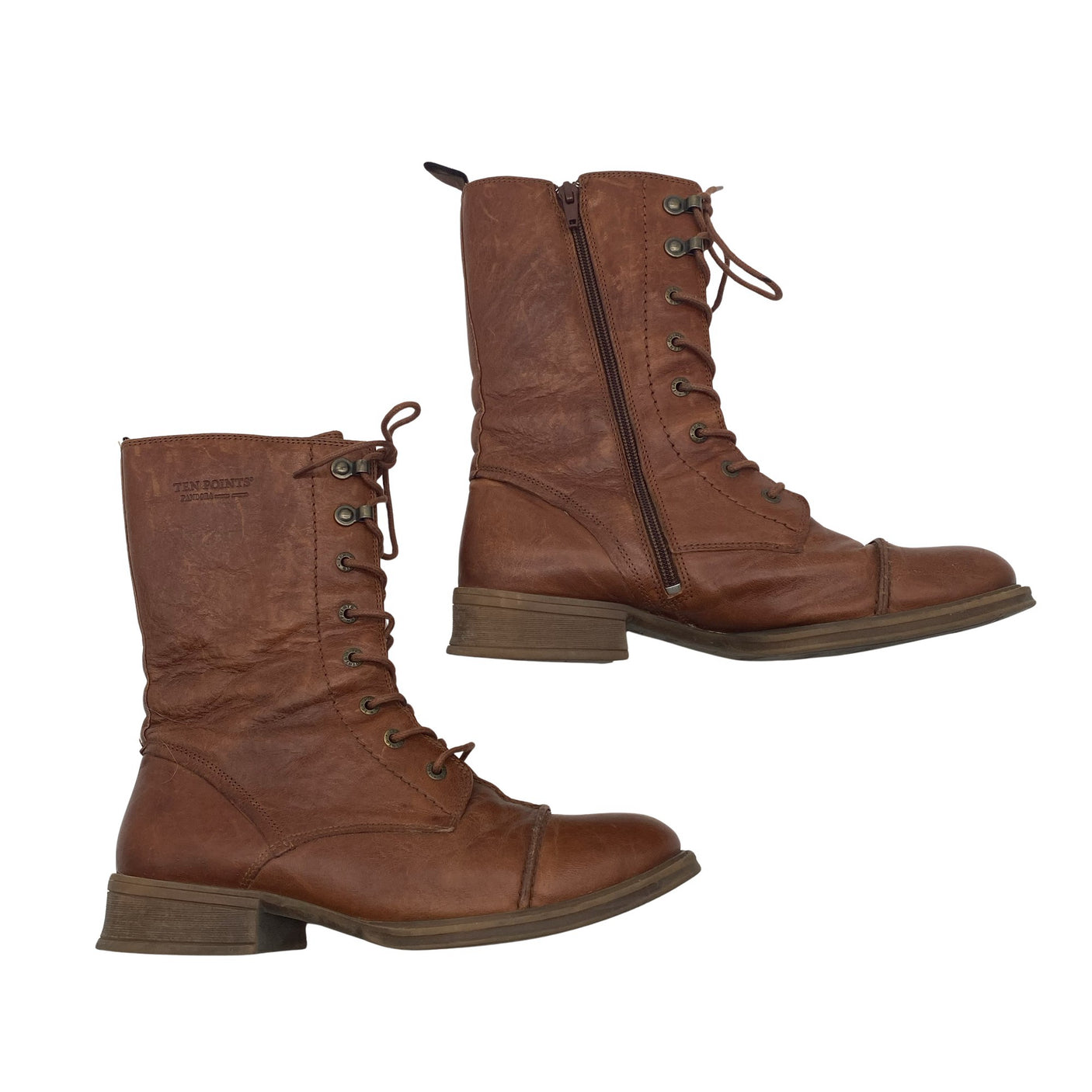 Unisex Ten Points - Ankle boots, size 41 - Brown (1)