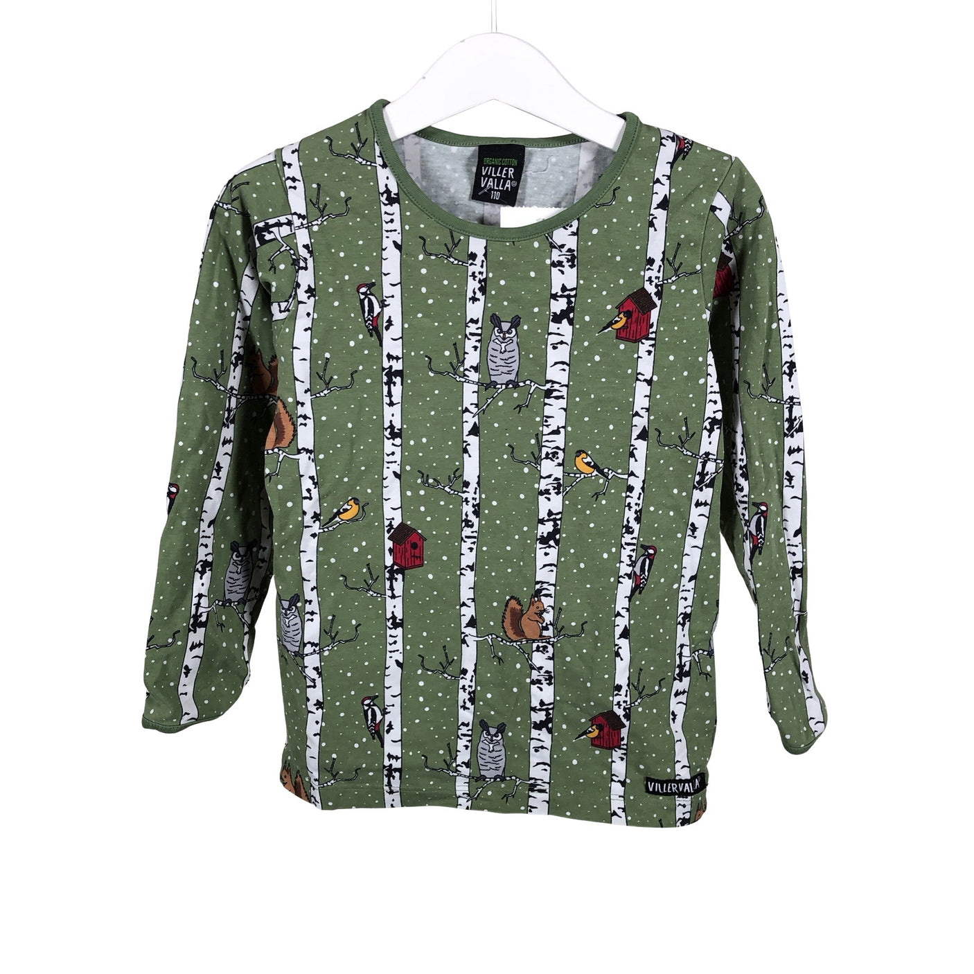 Unisex Villervalla - Tricot shirt, size 104 - 110 - Green (1)