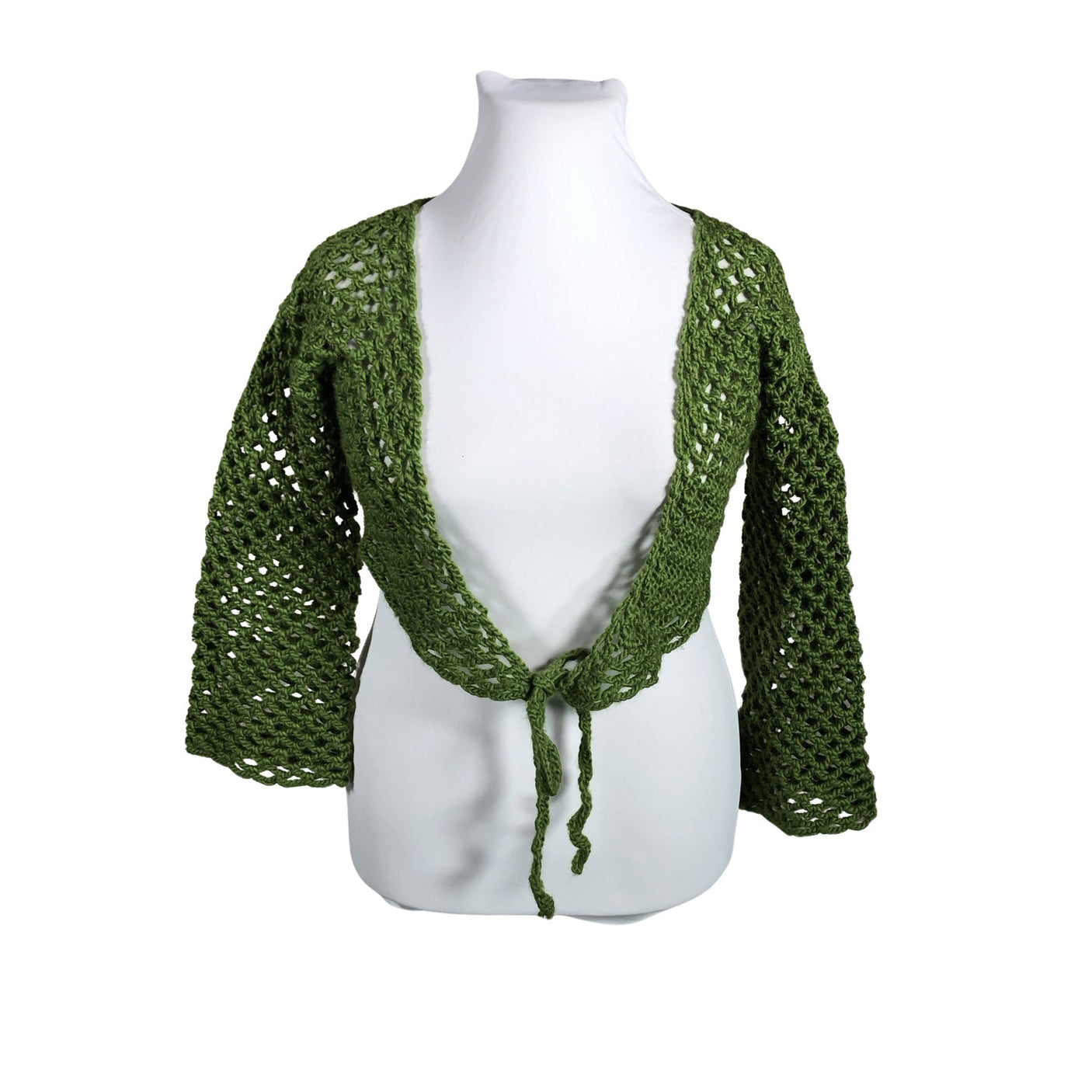 Unisex Handmade - Knit bolero jacket, size 38 - Green (1)