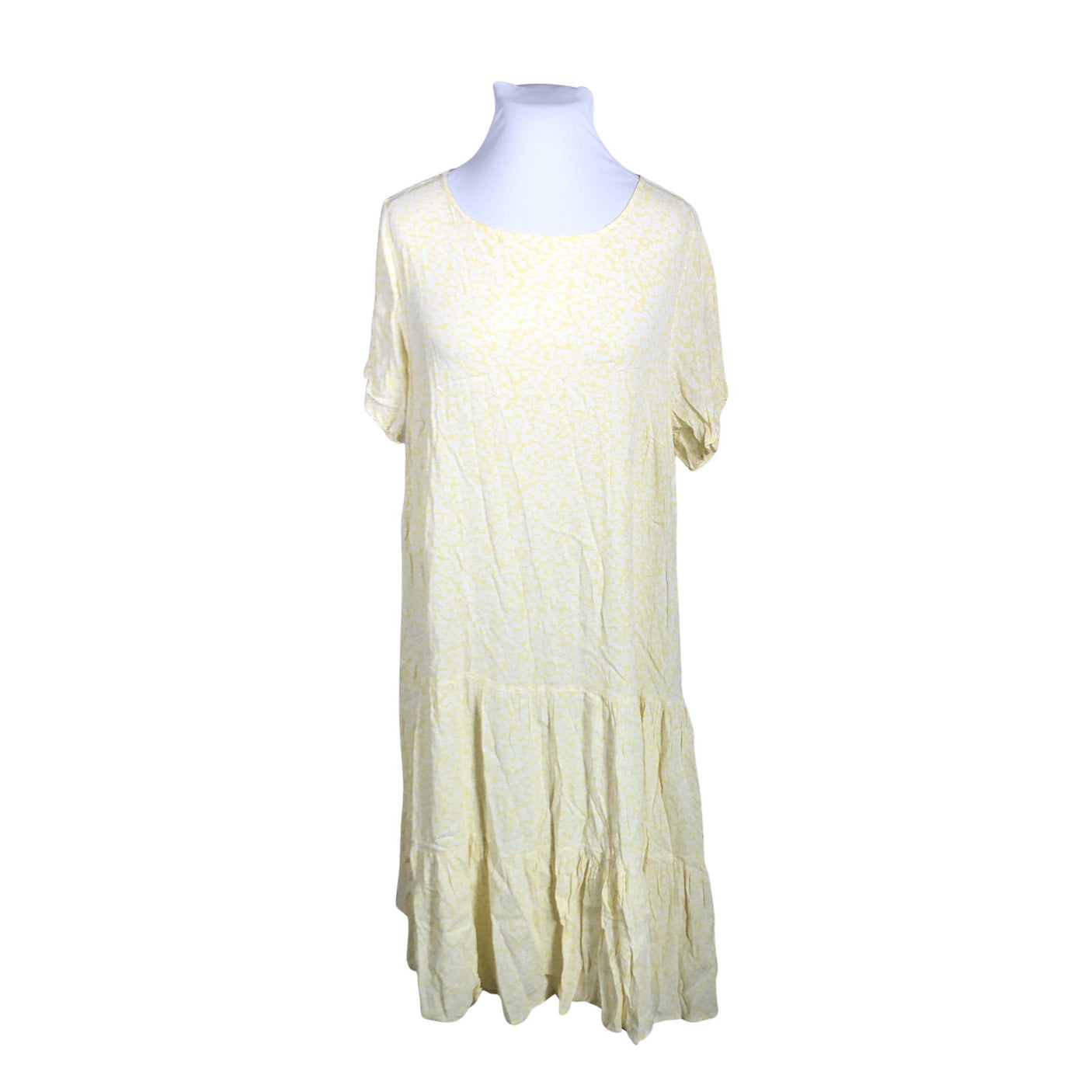 Unisex Zizzi - Schiffon dress, size 50 - Yellow (1)