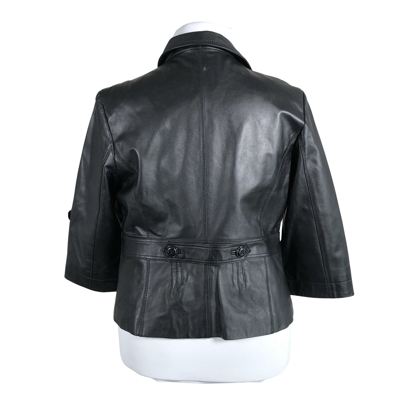 Unisex Trendy Look - Leather jacket, size 44 - Black (2)