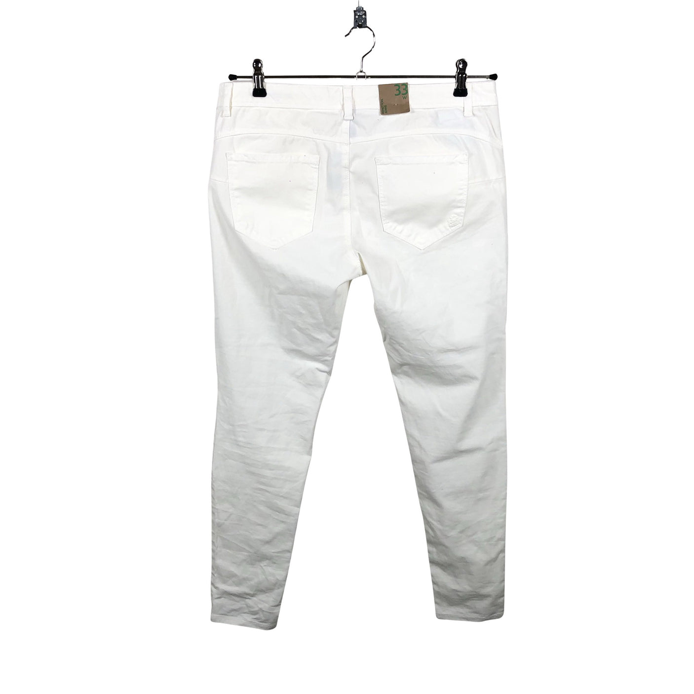 Unisex Benetton - Jeans, size W33 - Natural white (2)