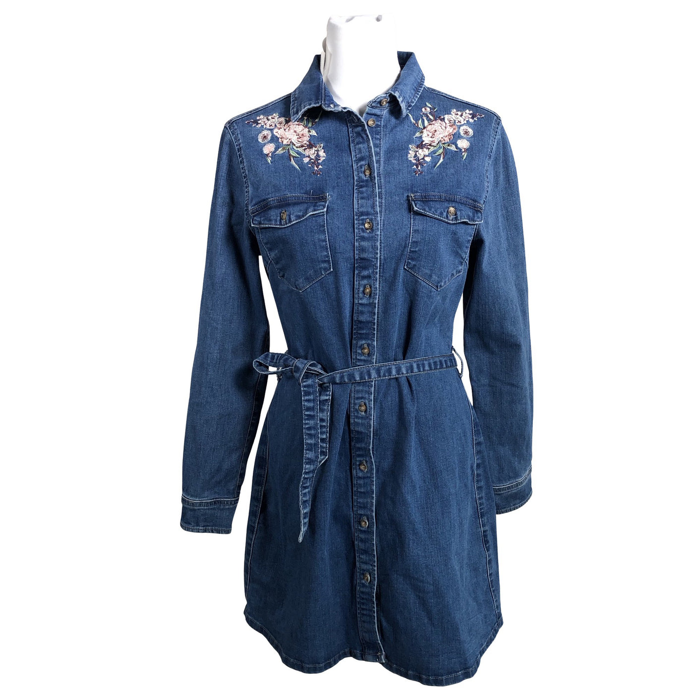 Unisex New Look - Denim dress, size 40 - Blue (1)