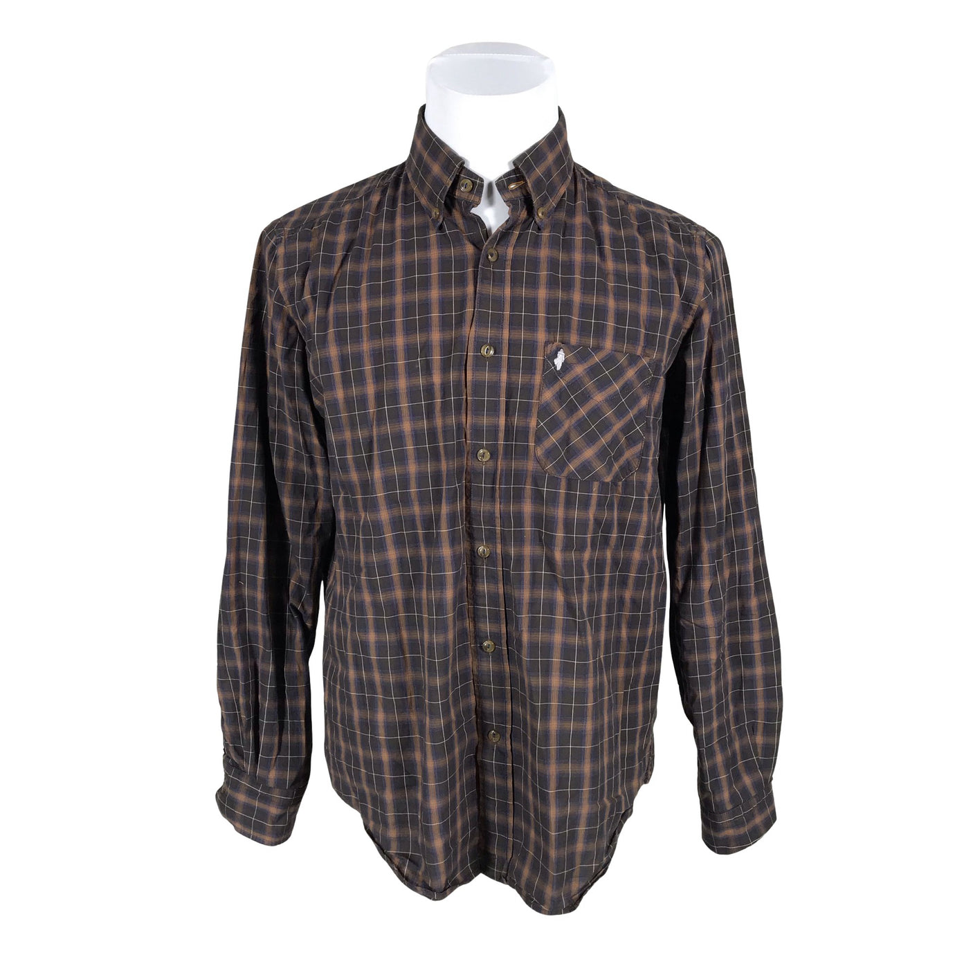 Unisex MCS - Collared shirt, size L - Brown (1)