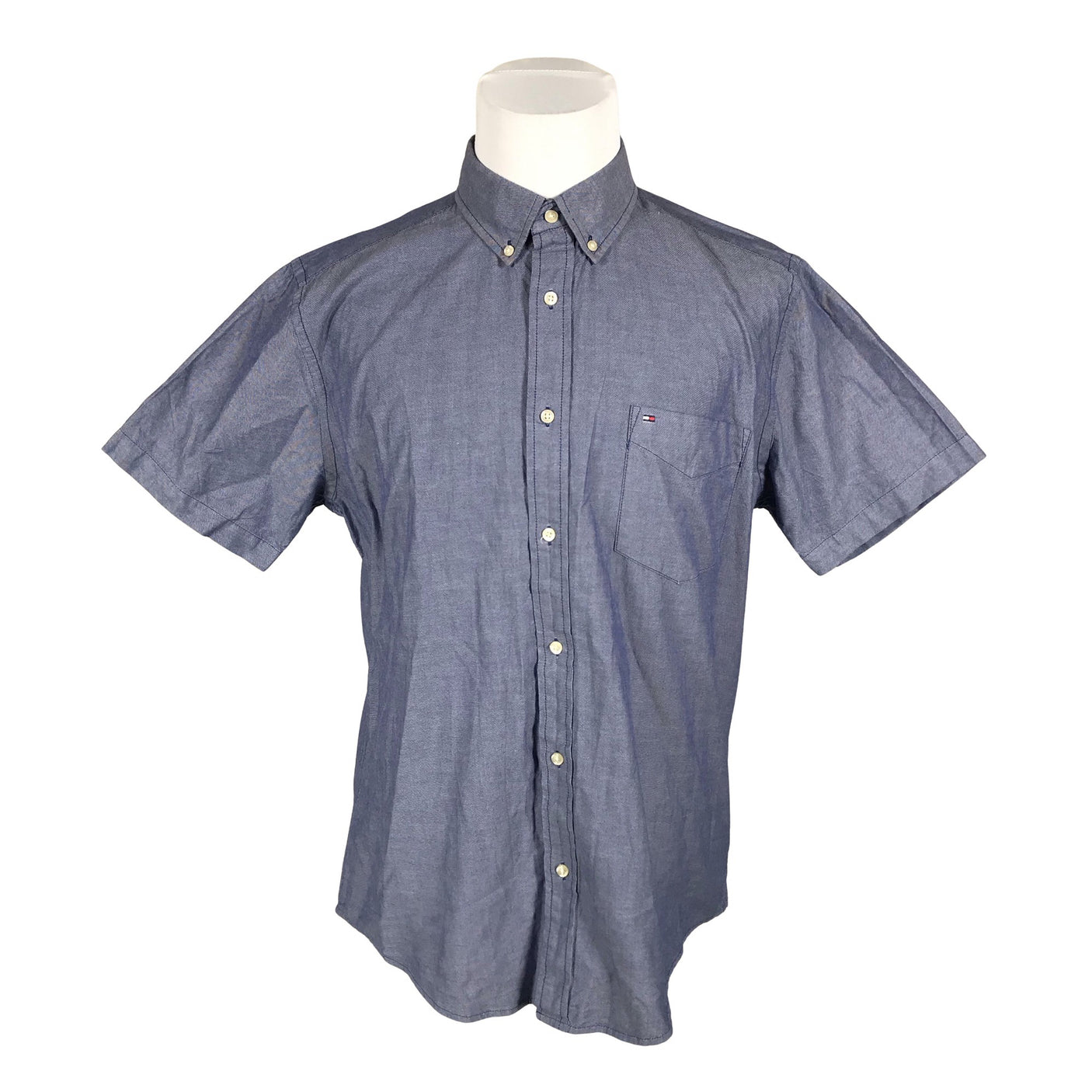 Unisex Tommy Hilfiger - Collared shirt, size L - Blue (1)