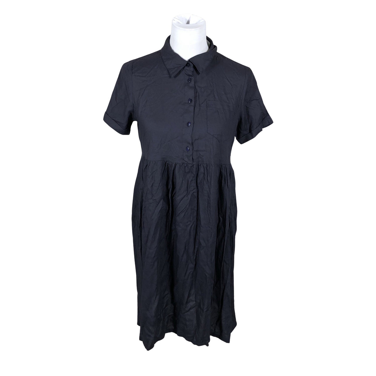 Unisex Mama Licious - Schiffon dress, size 36 - Blue (2)