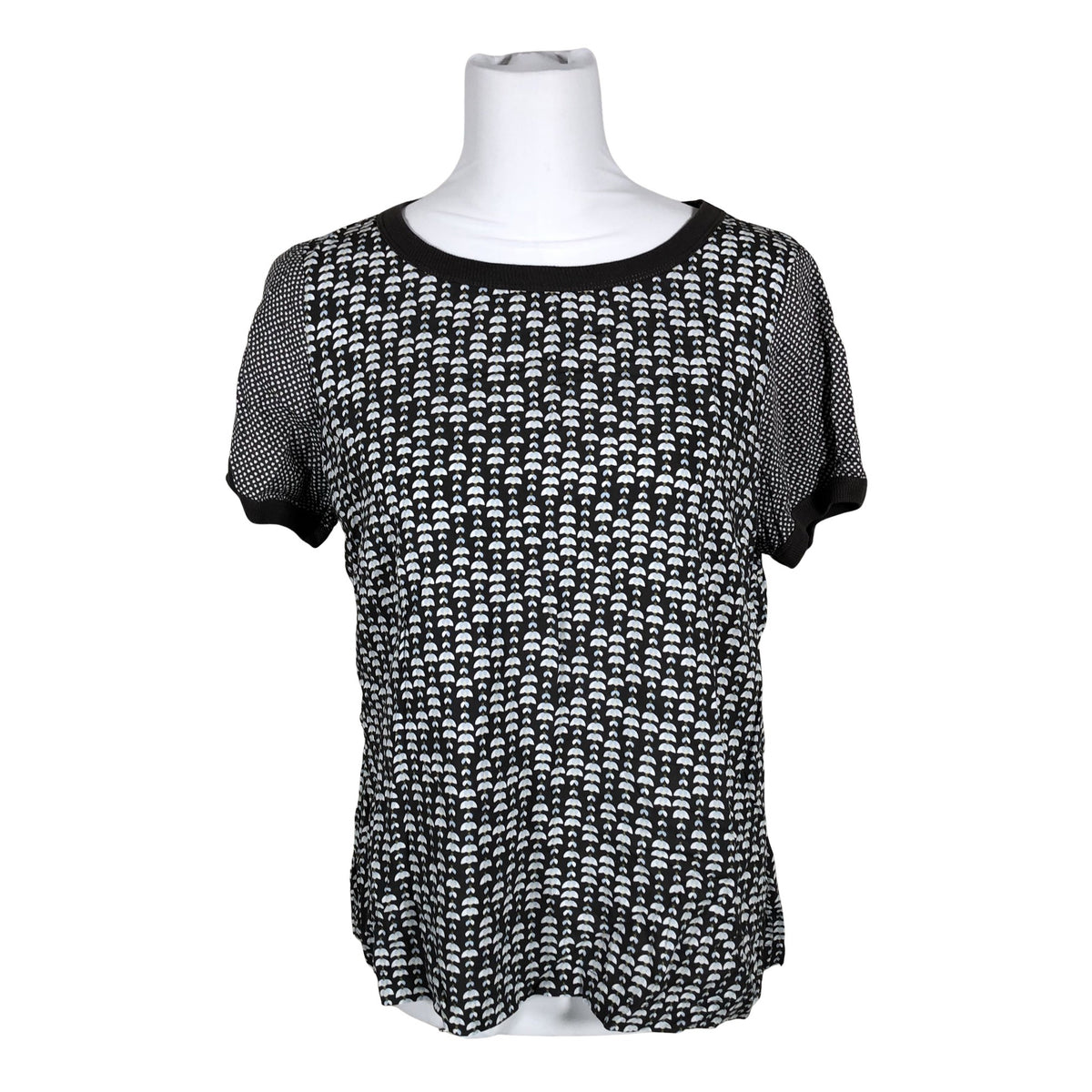 Unisex Sandwich - Short-sleeved blouse, size 38 - Gray (1)
