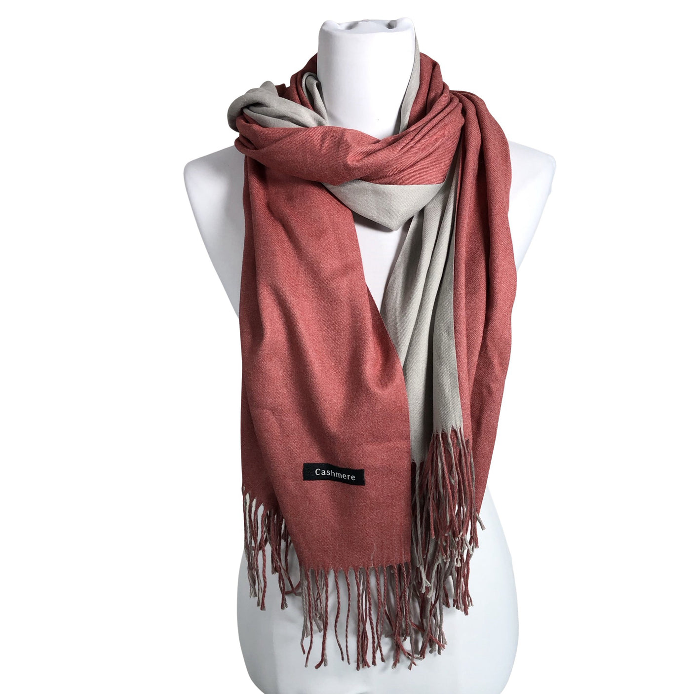 Unisex Cashmere - Scarf, size Maxi - Light pink (1)