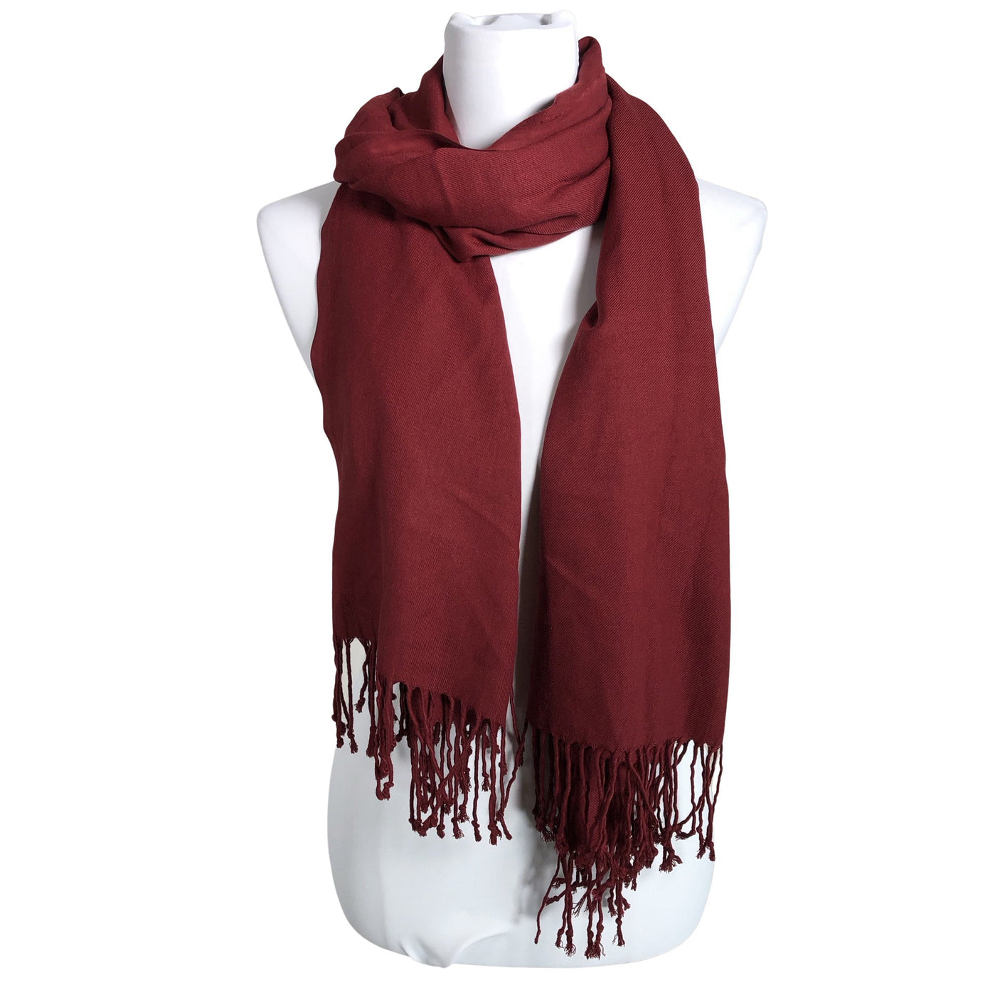 Unisex Pashmina - Scarf, size Maxi - Wine red (1)