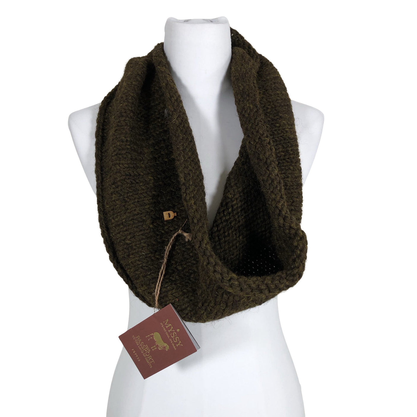 Unisex Myssyfarmi - Circle scarf, size Midi - Green (2)